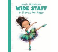 Music Manuscript Paper: 6-Stave Staff Paper | 125 Pages | 8 x 10 | Ink & Octave Collection | Volume 2