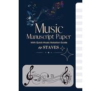 Music Manuscript Paper 7×10 - 120 Pages 12 Staves Per Page | Blank Sheet Music Notebook for Composers, Musicians & Students: Ideal for Songwriting, ... for Teachers, Band Members & Aspiring Artists
