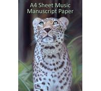 Music Manuscript Paper A4 exercise book: 100 Sheet Music notation pad with 9 music staves per page