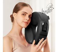 Music Master Crescent Coussin rond haute fidélité pour le visage - Coussin de massage Bluetooth - Appui-tête musical - Support de cou musical pour tables de massage.