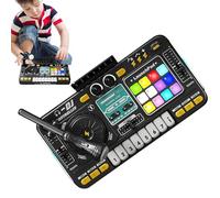 Music Mixer Piano Toy - DJ Decks for Baby with Microphone - Piano Toy | Clavier d'apprentissage DJ Light-Up avec Poignée, Audio Numérique Et Auto-Mix pour Les Et Les Adultes