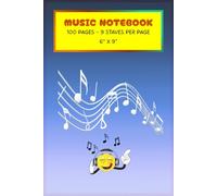 Music Notebook: 100 Pages of Blank Sheet Music for Composers, Songwriters, and Musicians | 9 Staves Per Page | Ideal for Piano, Guitar, and Voice Composition