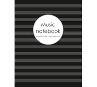 Music notebook | Blank sheet music | Music manuscript paper: 200 pages | 12 staves per page | Staff paper for musicians, students and songwriters