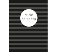 Music notebook | Blank sheet music | Music manuscript paper: 200 pages | 12 staves per page | Staff paper for musicians, students and songwriters