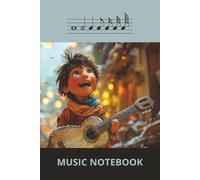 Music Notebook for Boys - 100 Blank Sheets, 8 Staves Per Page: Music Manuscript Paper for Guitar, Piano and Composition | 6x9 in | Notebook for Teens, Kids and Students