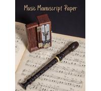 Music Notebook: Music Manuscript Paper | Blank Sheet Music Notebook| Wide Staff Music Paper |Premium Paper | 100 Pages, 12 Staves per Page | Full ... saxophone, piano violin, cello, guitar