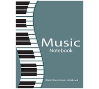 Music Notebook: Music Writing Notebook For Kids Blank Sheet Music Notebook Bank Manuscript Paper 6"X9" 100pages
