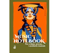 MUSIC NOTEBOOK Per a idees, proves… i accidents musicals: Quadern de música amb pentagrames per a composició i esbossos