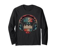 Music on World Off Casque rétro Soundwave Manche Longue