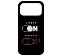 Music on World Off T-Shirt pour Amateurs de Musique, DJ, Musiciens Coque pour iPhone 17 Pro Max