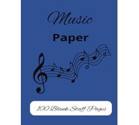 Music Paper: music staff paper, singers & songwriters, gift for music lovers, music teachers, instruments, music notes