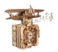 Music Park Puzzle 3D Avion Boîte À Musique Maquette en Bois A Construire Cadeaux d'anniversaire Noël