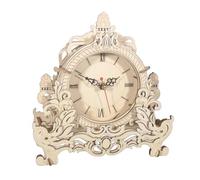 Music Park Puzzle 3D Vintage Fleurs Horloge Maquette Mécanique en Bois pour des Adulte Cadeau De Noël Et d'anniversaire Cadeaux