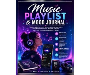 Music Playlist & Mood Journal: Track Your Favorite Songs, Create Playlists, Record Daily Moods, Review Albums, Capture Concert Memories, Discover New Music & Reflect on Your Musical Journey