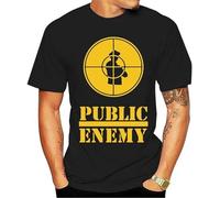 Music Public Enemy Fitness Men Custom Men Camisetas Letters Male Tee Shirt Printed Black Short Sleeve T-Shirt XXXL