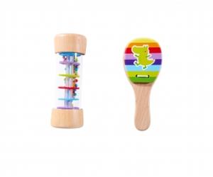 Music Set Hochet et Castagnettes en bois