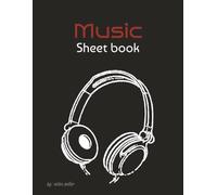 music sheet book: blank music manuscript papers with easy to read prints | 8.5 x 11 inches,100 pages.| perfect gift for vacations, holidays and leisure