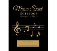 Music Sheet Notebook - Blank Manuscript Paper for Musicians & Composers: Staff Blank Manuscript Pad |100 Pages | 12 Staves Per Page | 8.5 x 11” | Includes "This Book Belongs To" Section