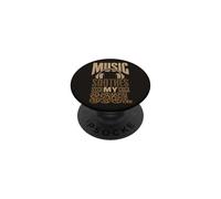 Music Soothes My Soul Casque Audio Lover Taches d'animaux PopSockets PopGrip Adhésif