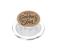 Music Soothes My Soul Casque Motif Pois Animaux Mélodie PopSockets PopGrip pour MagSafe