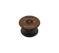 Music Soothes My Soul Casque Vinyle PopSockets PopGrip Adhésif