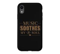 Music Soothes My Soul Music Lover Melody Song Citation Coque pour iPhone XR