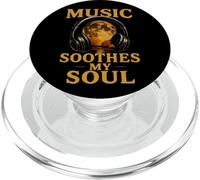 Music Soul Casque Audio Moon Retro Sound Healing PopSockets PopGrip pour MagSafe