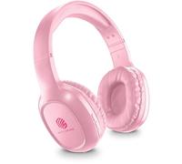 Music Sound | Casque Bluetooth Basic | Casque Bluetooth Supra-auriculaire avec Bandeau Extensible - Autonomie 14h - Recharge 2h - Voyant LED et entrée AUX - Couleur Rose