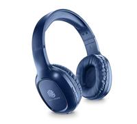 Music Sound | Casque Bluetooth Basic | Casque Bluetooth Supra-auriculaire avec Bandeau Extensible - Autonomie 14h - Recharge 2h - Voyant LED et entrée AUX - Couleur Bleu
