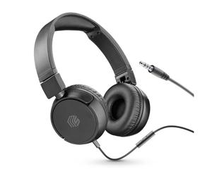 Music Sound, Casque Fil Basic, Casque Supra-auriculaire Bandeau Repliable avec Câble Anti-nœuds 1,2 m et Micro intégré - Connecteur Jack 3.5 mm - Couleur Noir MUSICSOUNDFULLCK