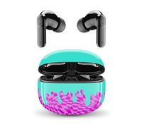Music Sound - Écouteurs Bluetooth TWS Fantasy - Design Intra-auriculaire - sans Fil - Boîtier de Charge - Microphone - Play Time jusqu'à 25 Heures d'écoute - De Nombreuses Couleurs et Motifs