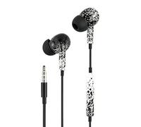 Music Sound | ÉCOUTEURS Fantasy Intra-Auriculaires | Écouteurs Intra-Auriculaires avec Fil et Microphone Intégré - Connecteur Jack 3.5 mm - Câble Anti-enchevêtrement de 1,2 m - Motif Graffiti