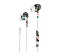 Music Sound,ÉCOUTEURS Fantasy Intra-Auriculaires,Écouteurs Intra-Auriculaires avec Fil et Microphone Intégré - Connecteur Jack 3.5 mm,Câble Anti-enchevêtrement 1,2 m - Motif Fleurs AUINEARMSFAN222
