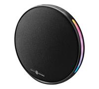 Music Sound Enceinte Bluetooth Portable Vora avec Une Puissance de 10 Watts, des lumières RGB synchronisées au Rythme de la Musique et Une autonomie de 6 Heures, Noir