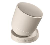 Music Sound Enceinte Bluetooth Twist avec Structure orientable à 360°, Puissance 5 W, Jusqu’à 10 Heures d’autonomie et Technologie True Wireless pour Un Effet stéréo, Blanc