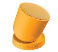 Music Sound Enceinte Bluetooth Twist avec Structure orientable à 360°, Puissance 5 W, Jusqu’à 10 Heures d’autonomie et Technologie True Wireless pour Un Effet stéréo, Orange