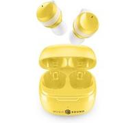 Music Sound - Flow - Casque Bluetooth Intra-auriculaire sans Fil - Durée de Lecture 25 H - Jaune