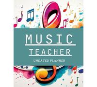Music Teacher Lesson Planner Undated: Track Class Schedule, Song, Artist, Key Concept, Vocabulary, Attendance, Materials, Objective , Reflection, Goals, Procedure