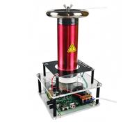 Music Tesla Coil SSTC Tesla Coil Haut-parleur à arc intégré à l'état solide Extinguishine Physique Science Education Modèle d'expérimentation Modèle de moteur de collection pour adultes (rouge)