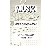 Music Themed Word Search Puzzle Book: Music Themed Word Searches with Easy to Read Print about Music, Music Lovers, Pop Music and More | 6x9 inches, x ... … Gift for Vacations, Holidays and Free Times