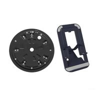 Music Theory of Fifths Wheel en aluminium - Décodeur de progression d'accords pour guitare, piano, ukulélé - Outil d'apprentissage compact - Outil de 11 x 11 cm pour auteurs-compositeurs (noir)