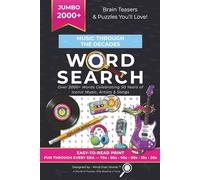 Music Through The Decades Word Search Puzzle Book: Clear Print Music Word Search Features Hit Songs, Legendary Artists & Bands from 70s to 2020s | 6x9 ... for Music Lovers, Relaxation & Brain Training