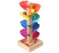 Music Tree Run Toy - Jeu De Piste De Drop en Marbre Coloré, Tour De Roulement en Bois De Musique en Bois | Toy De Cognition De Couleur d'apprentissage
