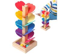 Music Tree Run Toy - Madeen Musical Educational Toy | Jeu de piste de marbre pour en bas âge, piste colorée en marbre pour , arbre de musique en bois I