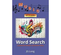 Music Word Search Book: Follow The Tunes. Easy to Read Print. 6x9 inches, 110 pages. Great for Travel, Gifts, Leisure Time and more.