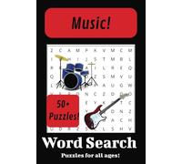 Music word search puzzle book: Word Search with easy to read print about Music Theory, Music terminology, Musical Instruments, and more| 6x9 inches, ... for Vacations, Holidays, and free times.
