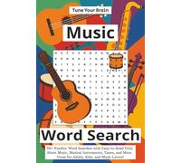 Music Word Search Puzzle Book: Word Searches with easy to read print about music, musical instruments, tunes and more. 50+ Puzzles for Adults, Kids Music Lovers, and more.