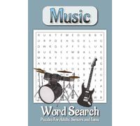 Music Word Search Puzzle Book: Word Searches with Easy to Read Print about Music, Musical Instruments, Music Theory and More | 6x9 inches, 110 pages | ... for Vacations, Holidays, and Relaxing Times