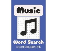 Music Word Search Puzzle Book: Word Searches with Easy to Read Print about Music, Playing an Instrument, Singing and More (6x9 inches), 110 pages | ... for Vacations, Holidays and Free Times