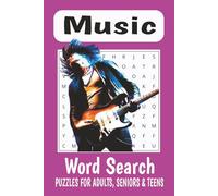 Music Word Search Puzzle Book: Word Searches with Easy to Read Print about Music, Rock & Roll, Concerts, and More | 6x9 inches, | 110 pages | 50 + ... and Free Time, Birthday, Party, Music Lovers